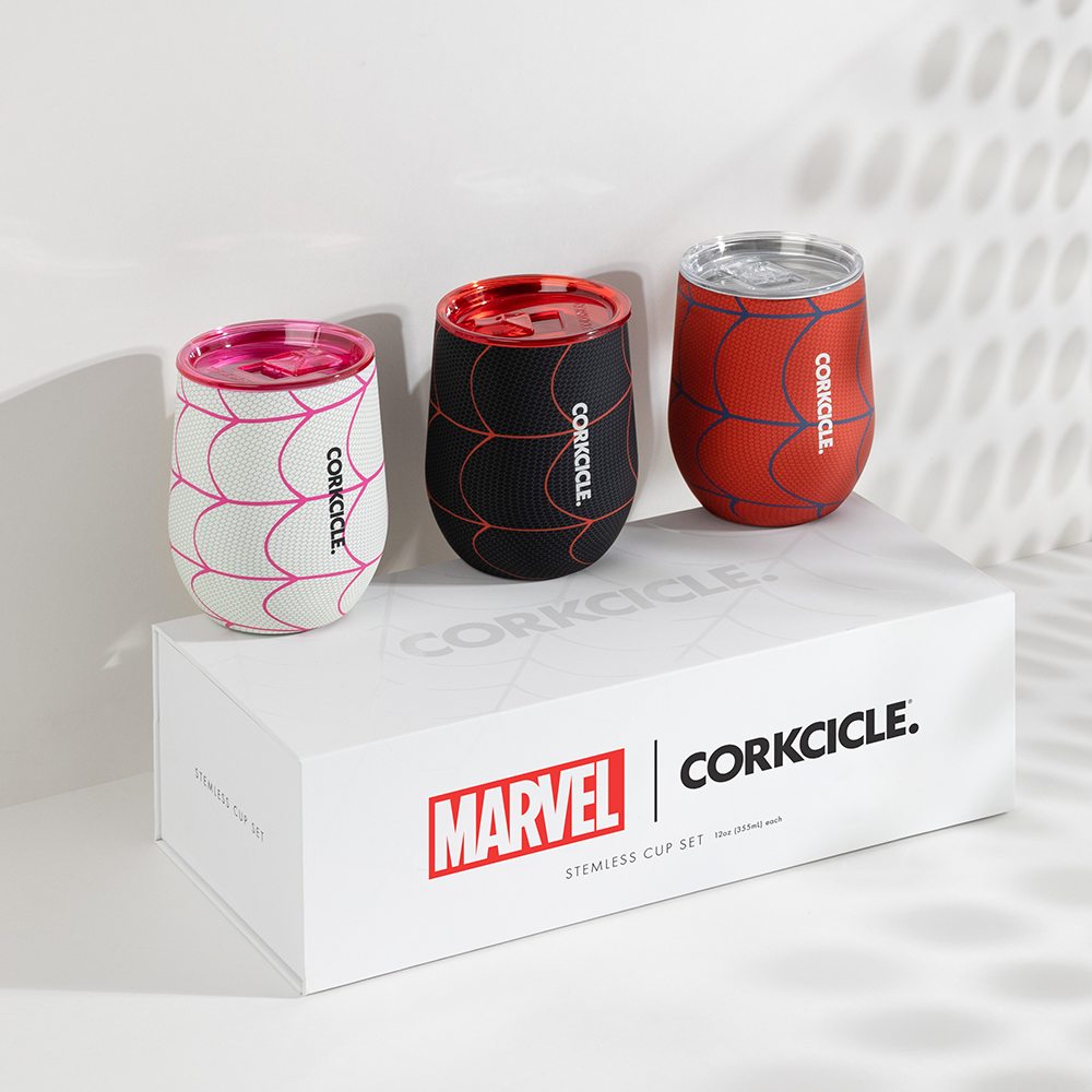 Spider-Man Stemless Set (3) - Bright Sip X7