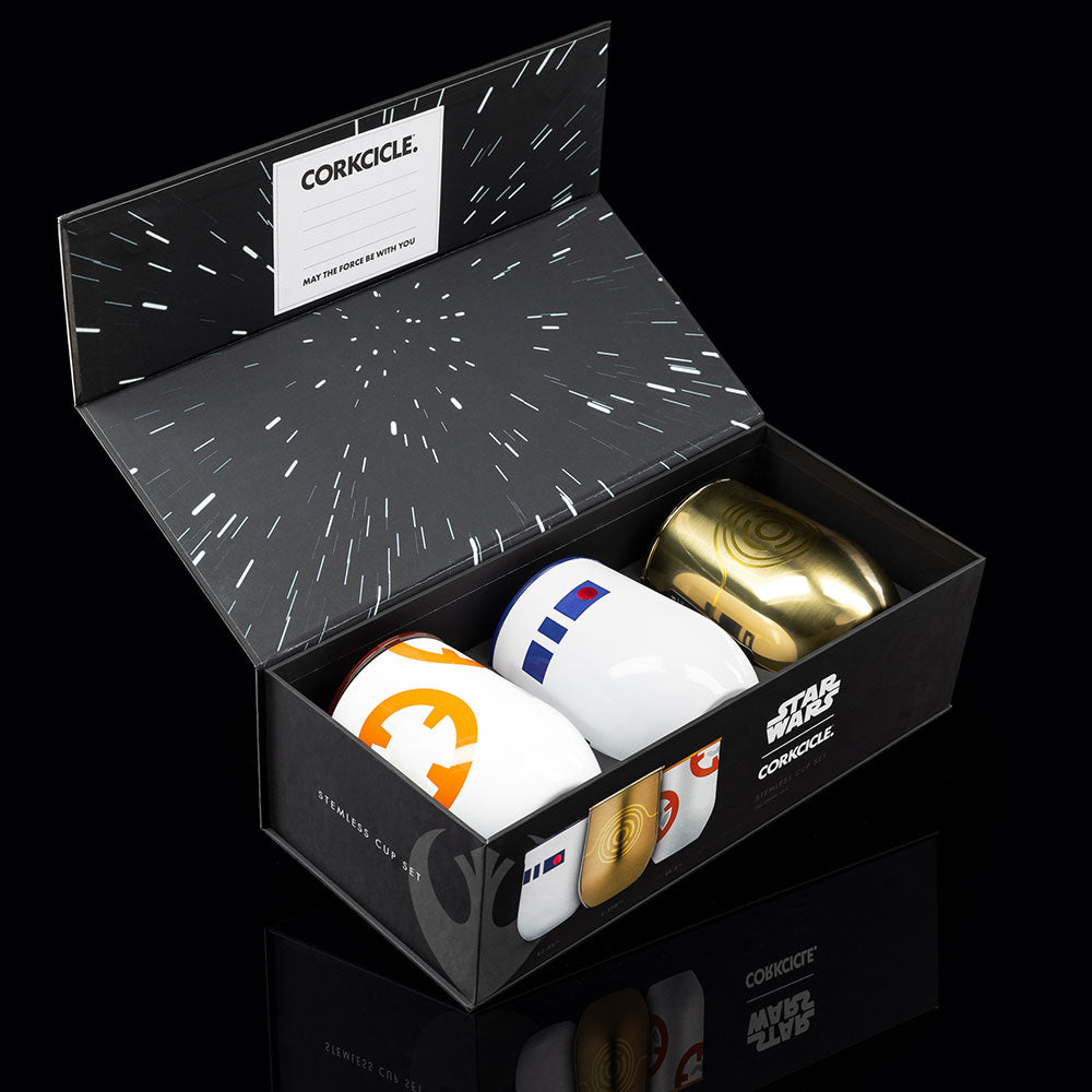 Star Wars TM Droids Stemless Set (3) - Smooth Beverage I1