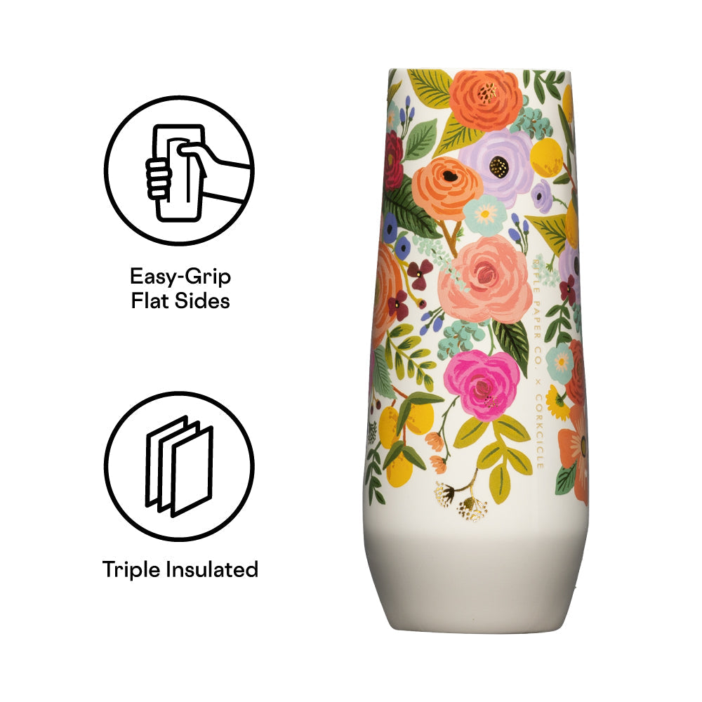 Rifle Paper Co. Stemless Flute - Durable Choice O5