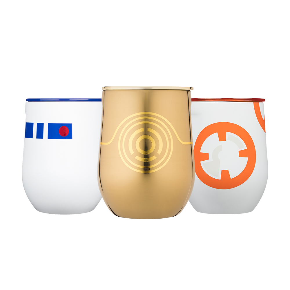 Star Wars TM Droids Stemless Set (3) - Smooth Beverage I1