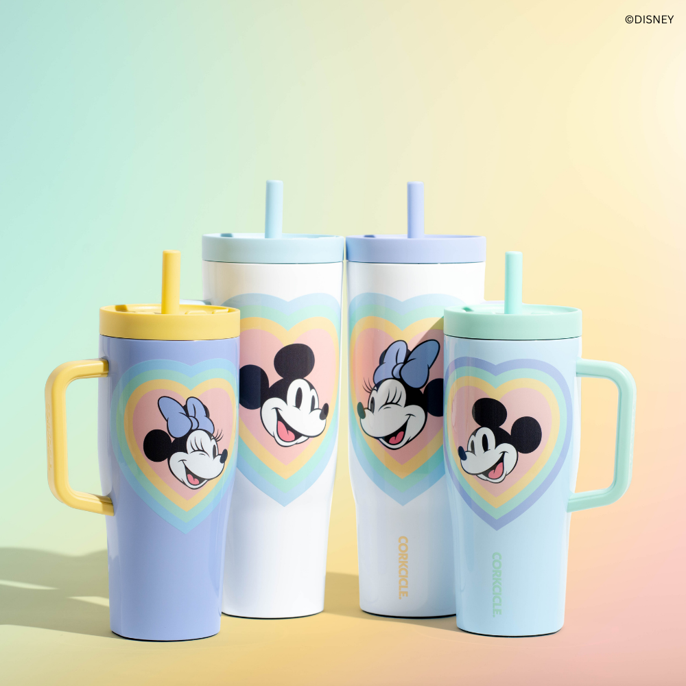 Mickey & Minnie Mouse Retro Rainbow Leakproof Cruiser - Morning Refill K2