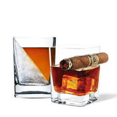 Whiskey Wedge + Cigar Glass Bundle - Clean Whiskey Z6